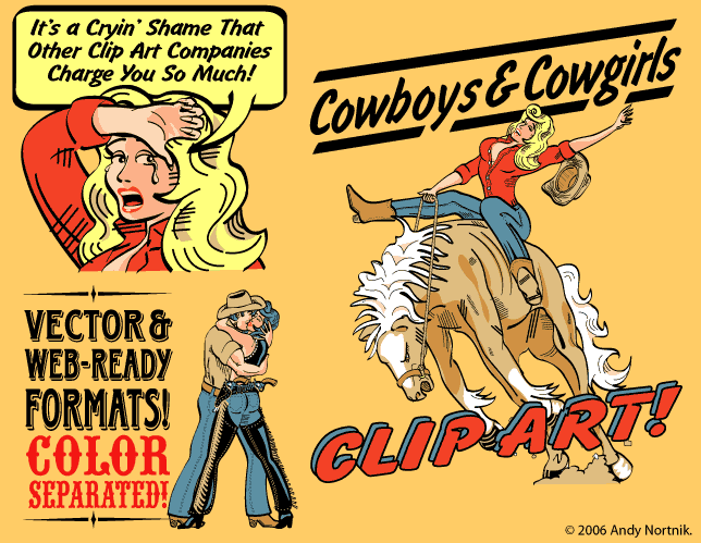 Cowboy clip art.