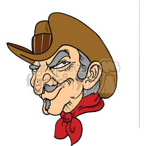 Sneaky cowboy clipart