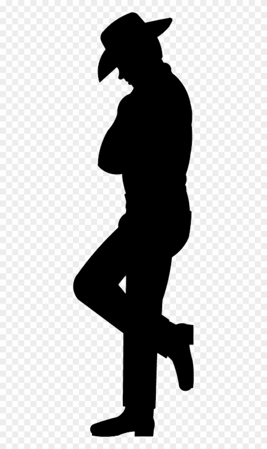 Cowboy silhouette png.