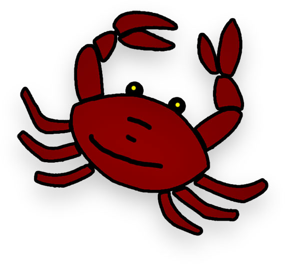 crab clipart cartoon