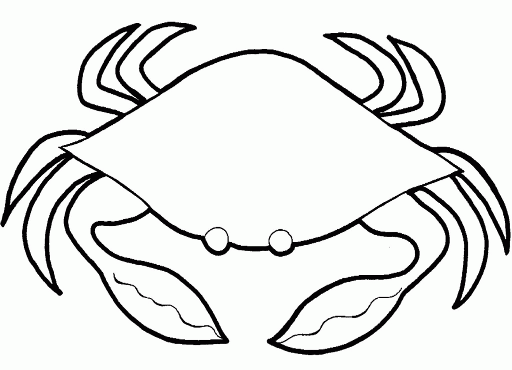 Simple crab drawing.