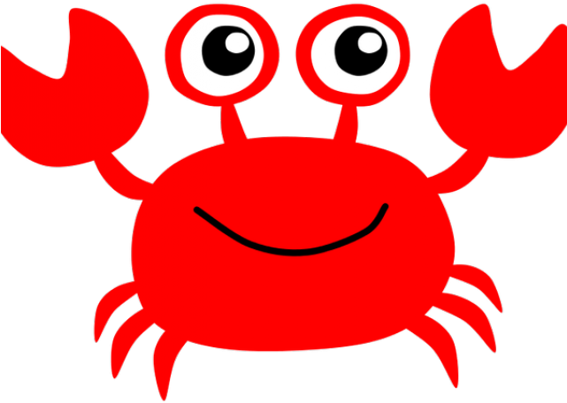 Red,Crab,Cartoon,Clip art,Crustacean,Organism,Decapoda,Smile