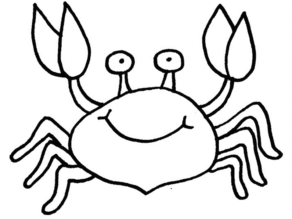 Free printable crab.