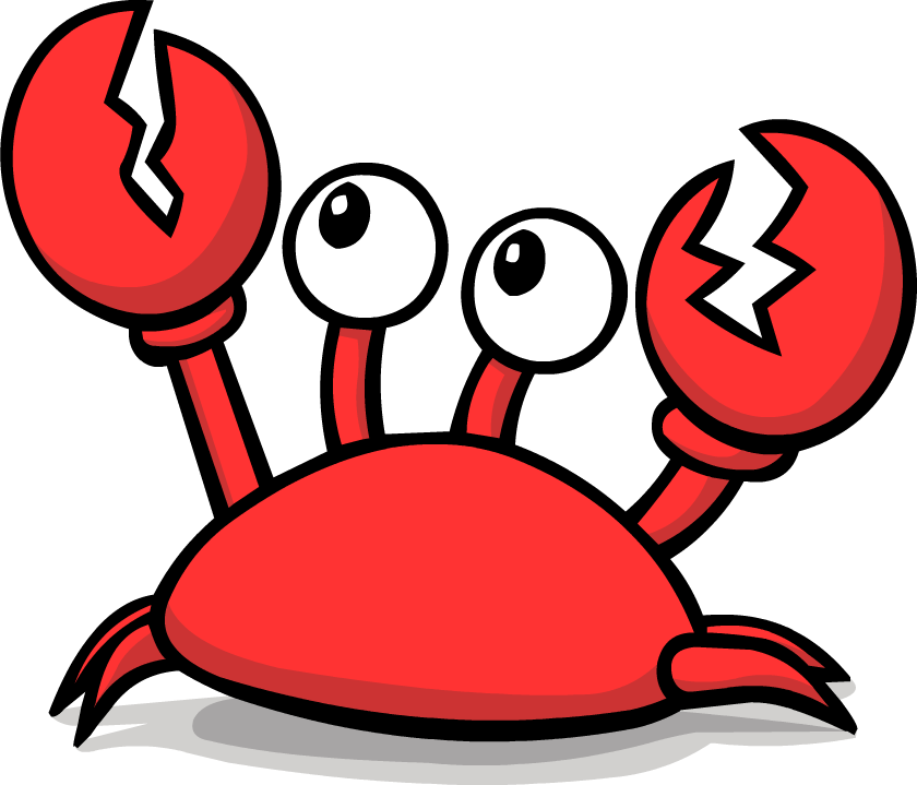 Crab clipart realistic.