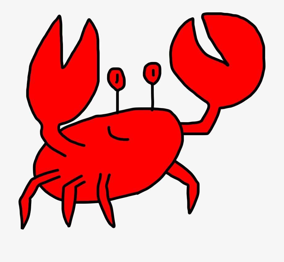 Cartoon crab clip.