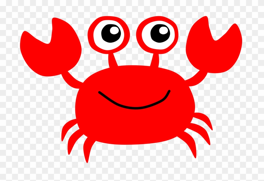 Crab vector red.