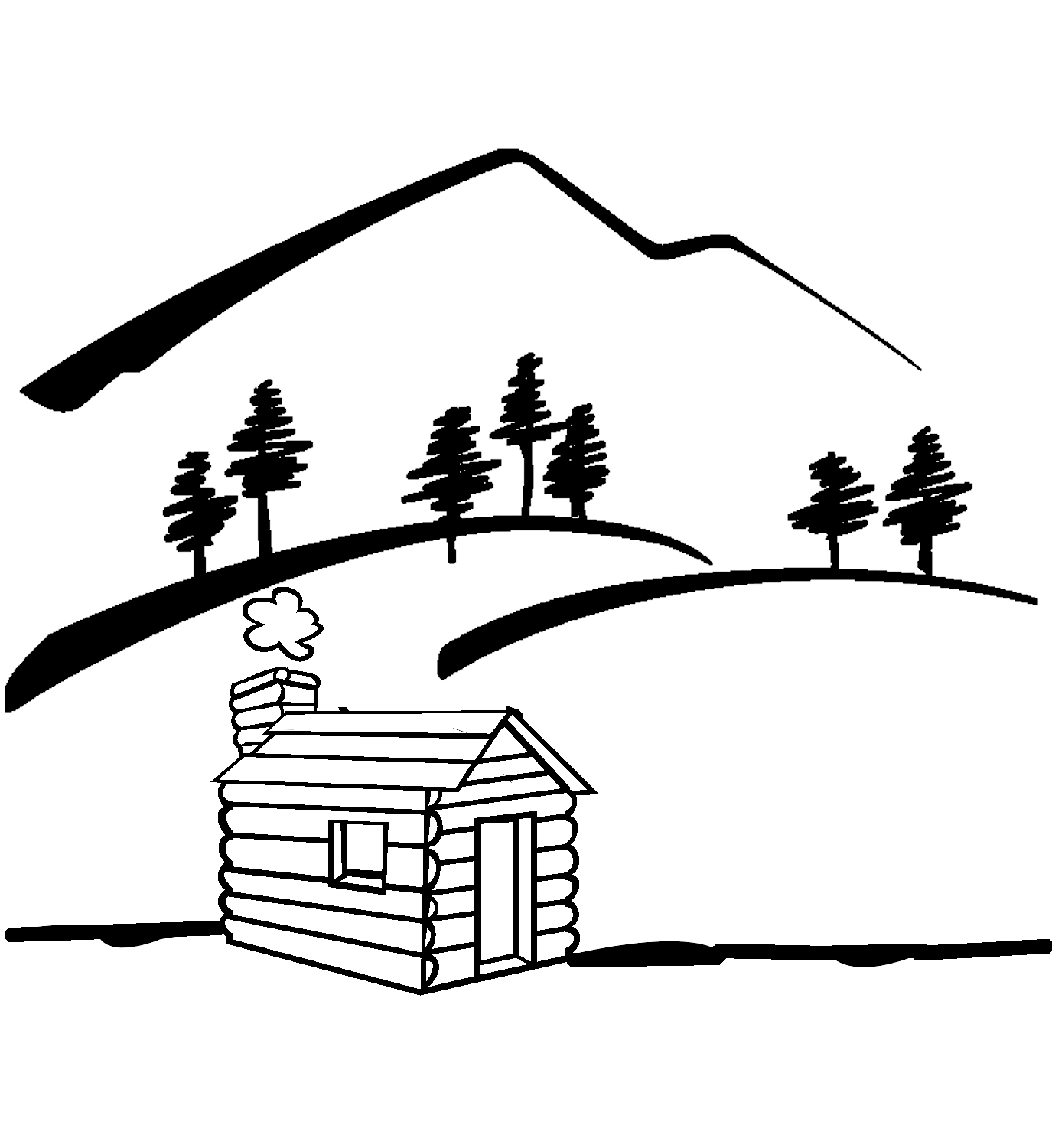 Free Creek Clipart Black And White, Download Free Clip Art