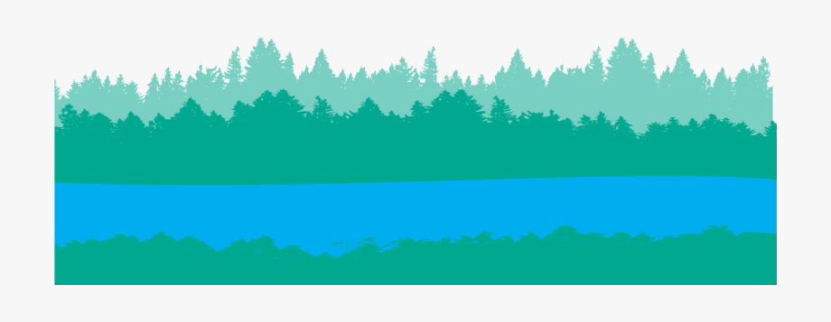 Creek vector forest.