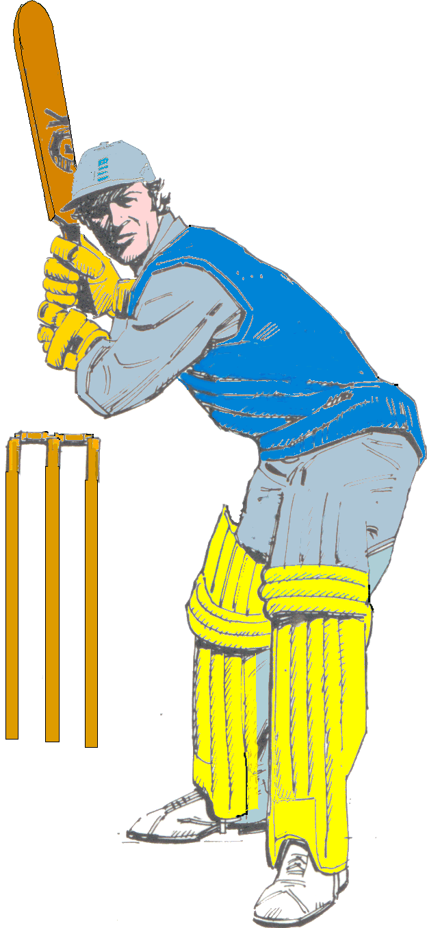 Batsman Cricket Clipart