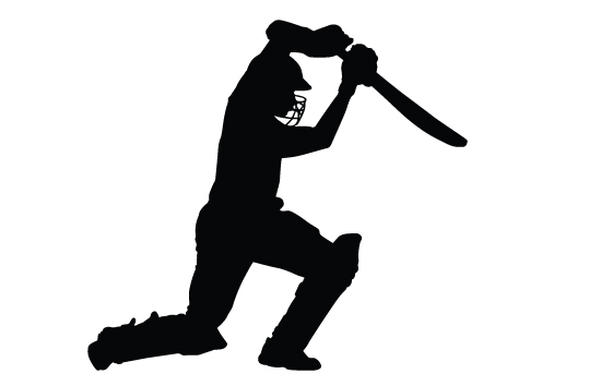 Cricket clipart black and white