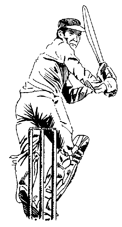 Cricket black clip art