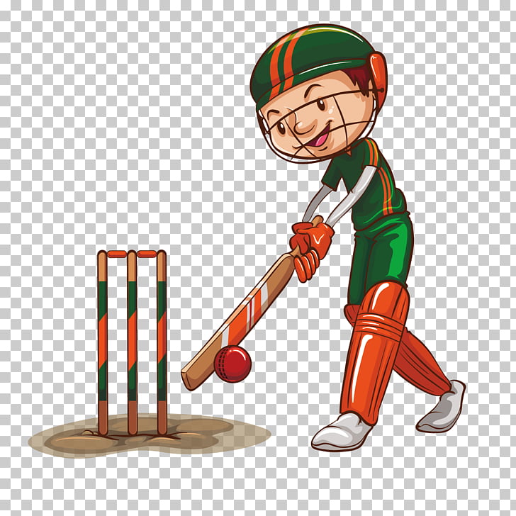 Sport Cricket , cartoon boy baseball illustration, boy
