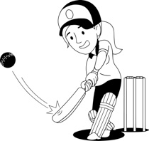 Free Black and White Sports Outline Clipart