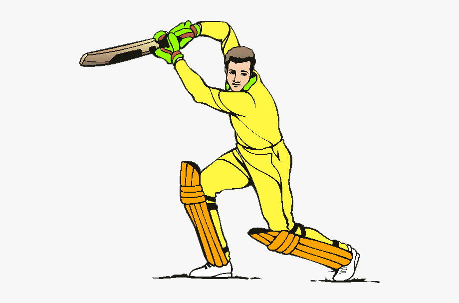 Cricket Player Clipart