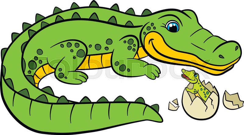 Crocodile clipart animated.