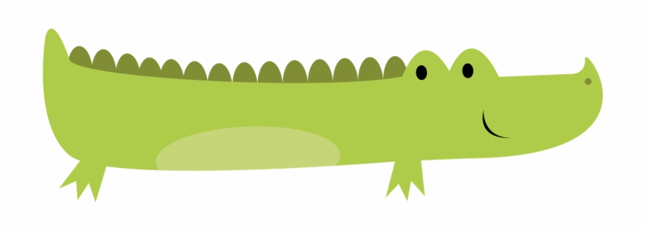 Crocodile silhouette clipart.