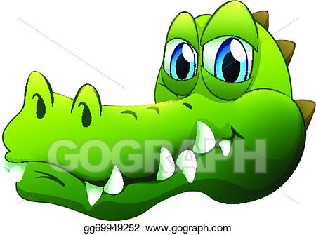 crocodile clipart head