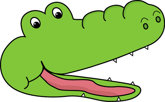 Animated alligator clipart.