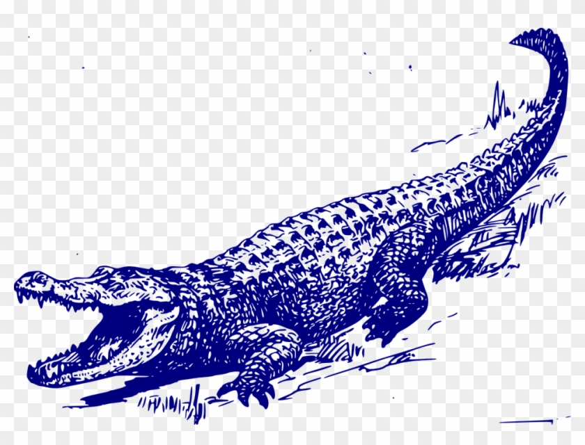 Crocodile clipart purple.