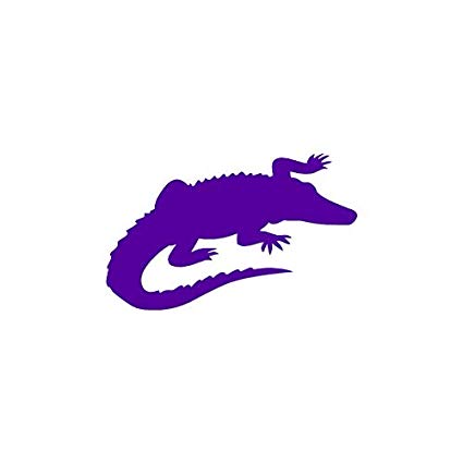 Crocodile clipart purple.