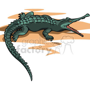 crocodile clipart realistic