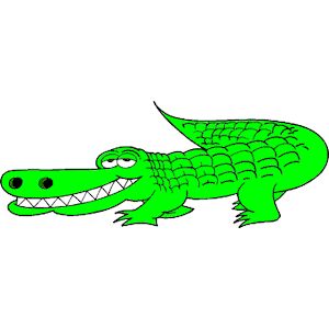 Crocodile Clipart side view