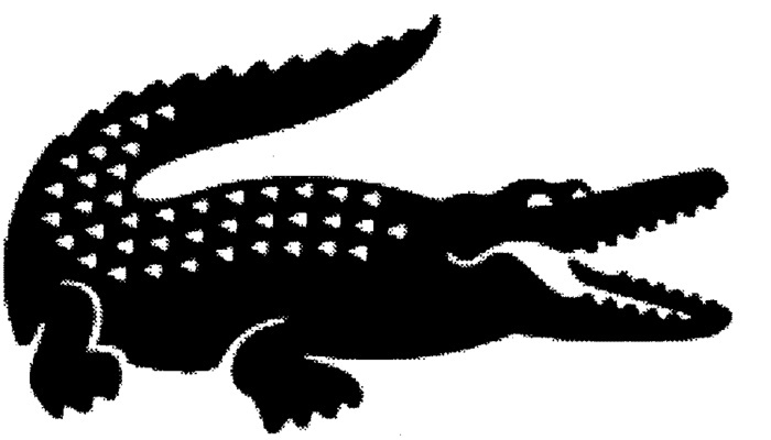 Crocodilesilhouette logo clipart.