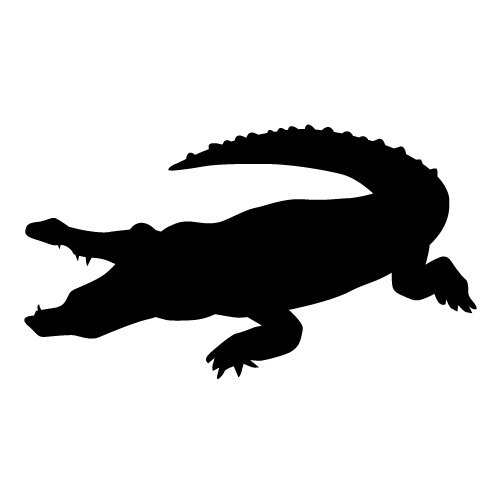 Download Free png Crocodile clipart silhouette