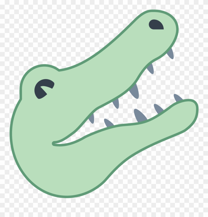 A Drawing Of A Alligator Head
