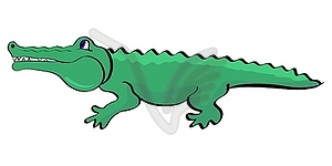 Crocodile simple cartoon.