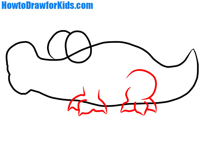 How draw crocodile.