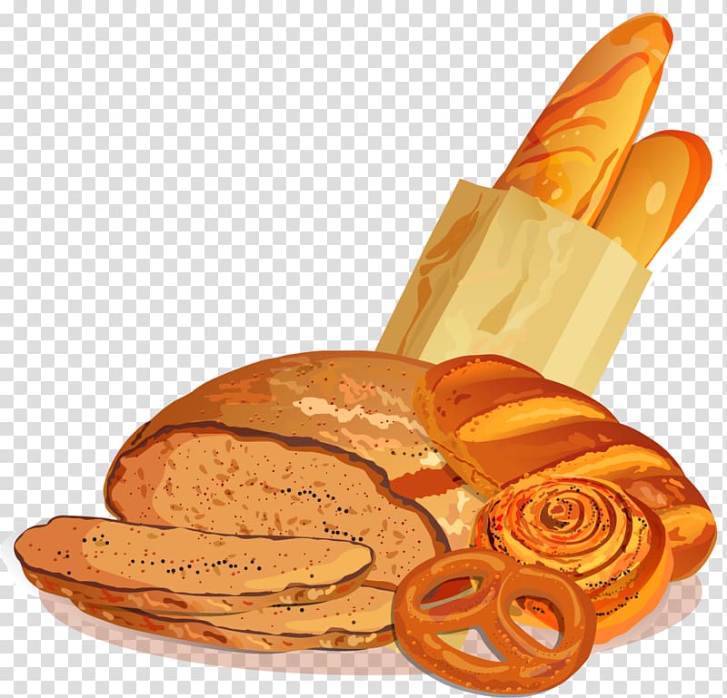 Pastries illustration baguette.