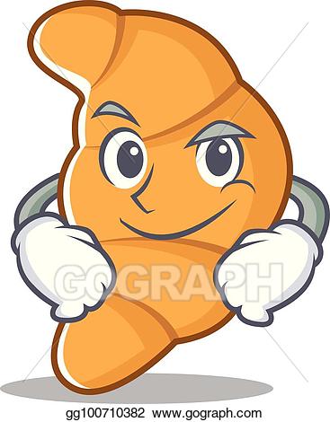 croissant clipart character