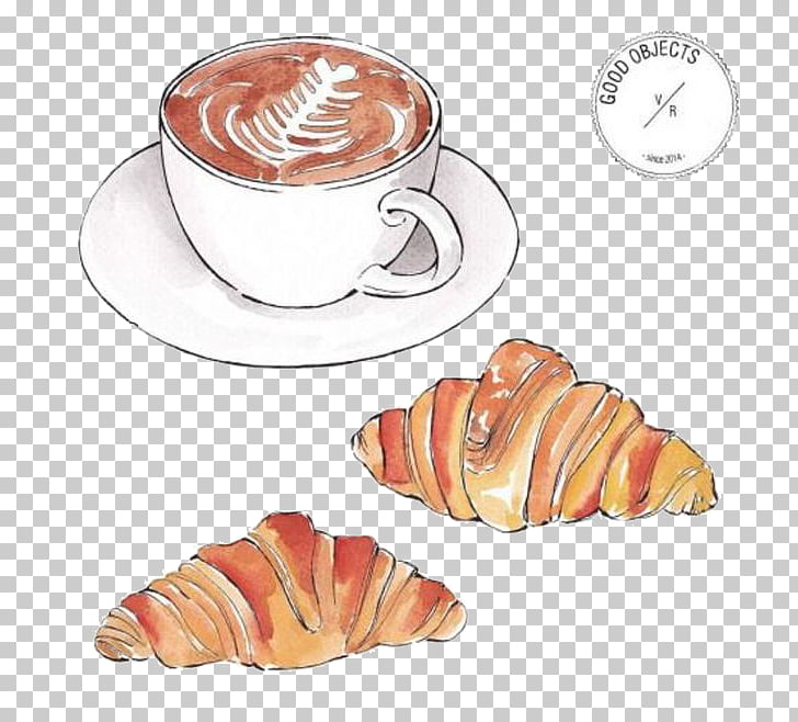 Croissant Coffee Breakfast Brunch Idea, Croissant PNG