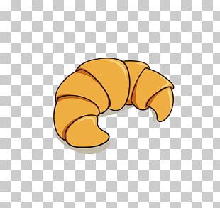 Yellow croissant png.