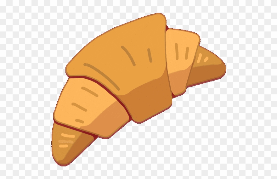 Vector Transparent Library Croissant Transparent Animated