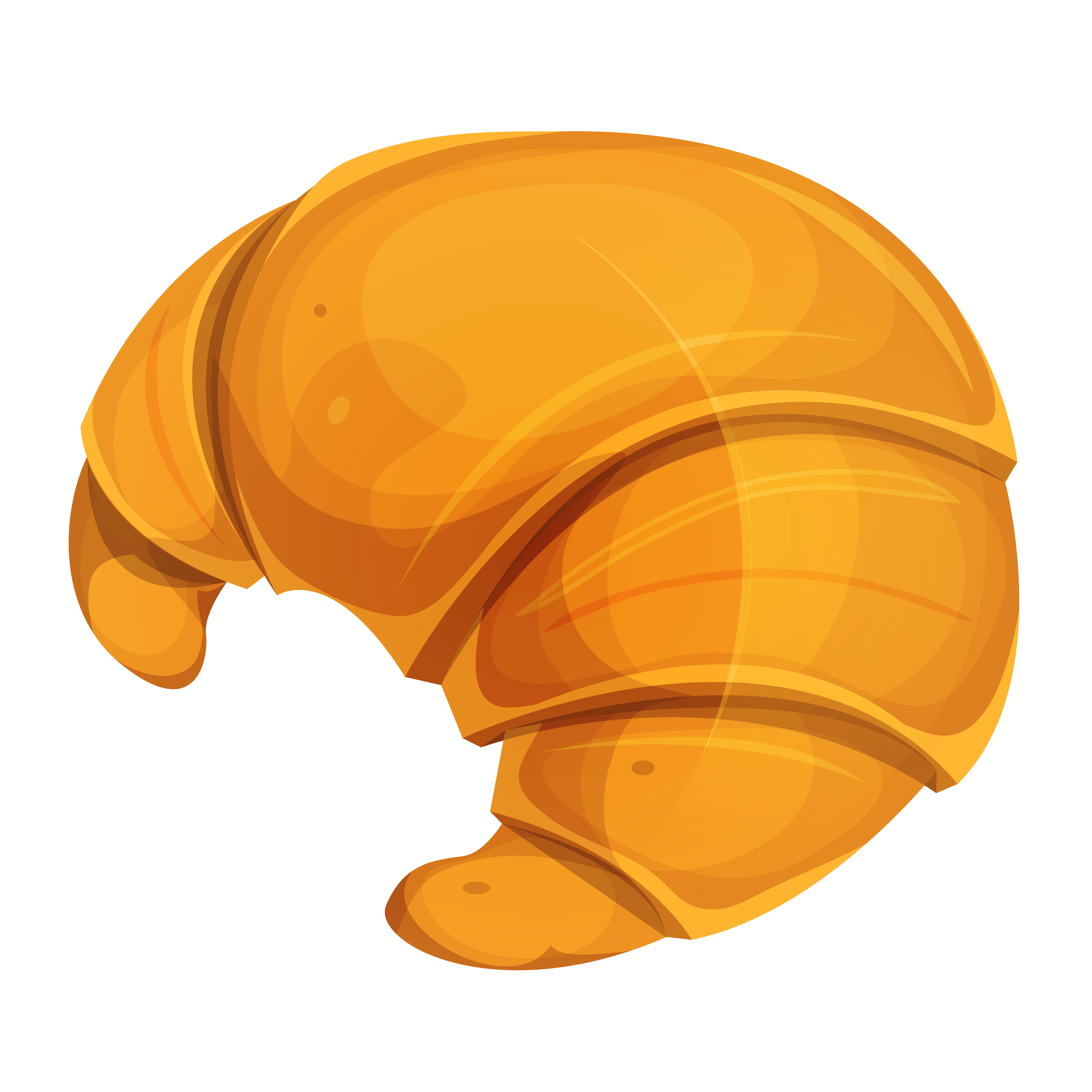 French croissant icon.