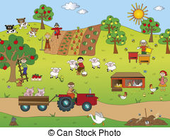 Crop farming Clipart and Stock Illustrations