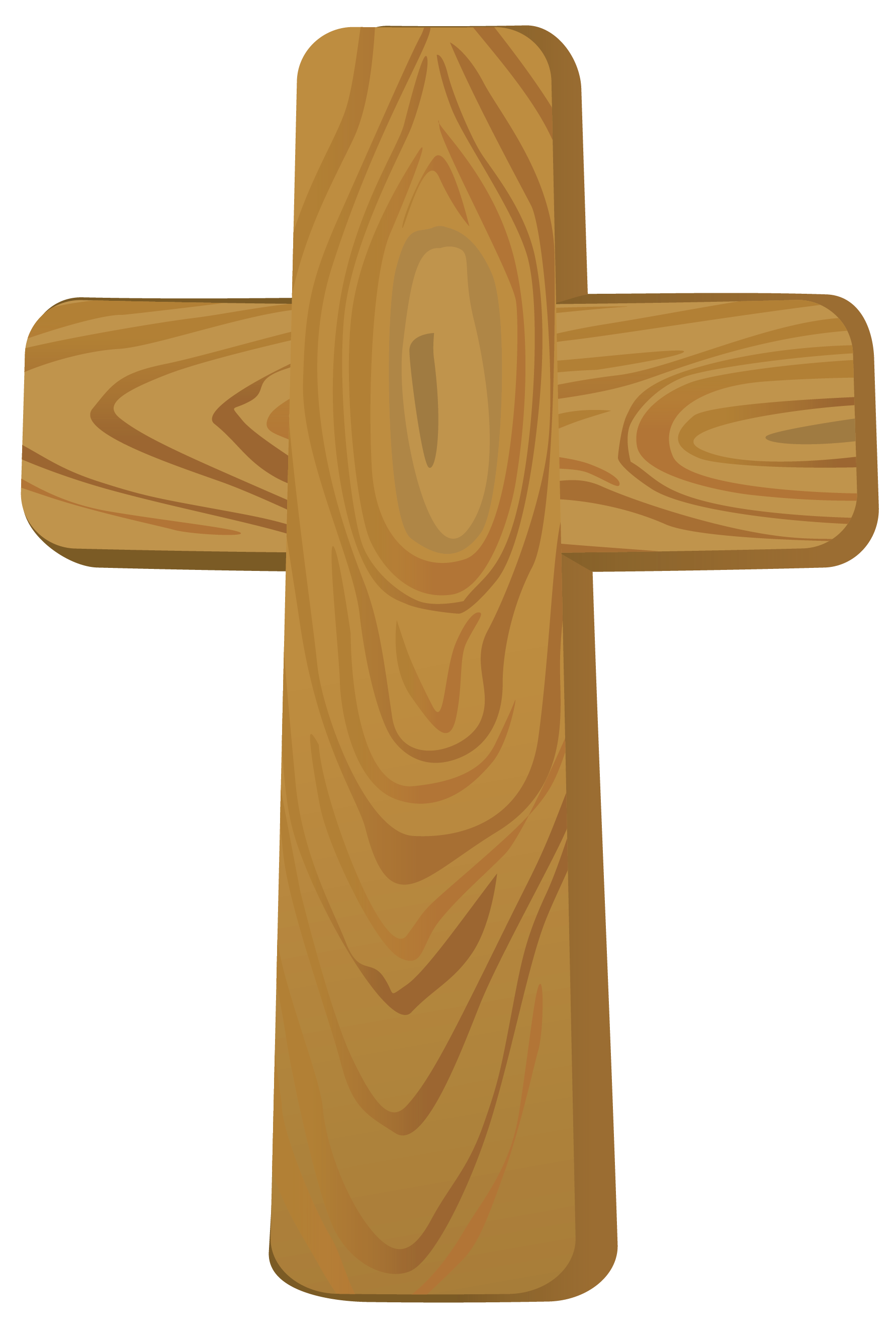Wooden cross clipart.