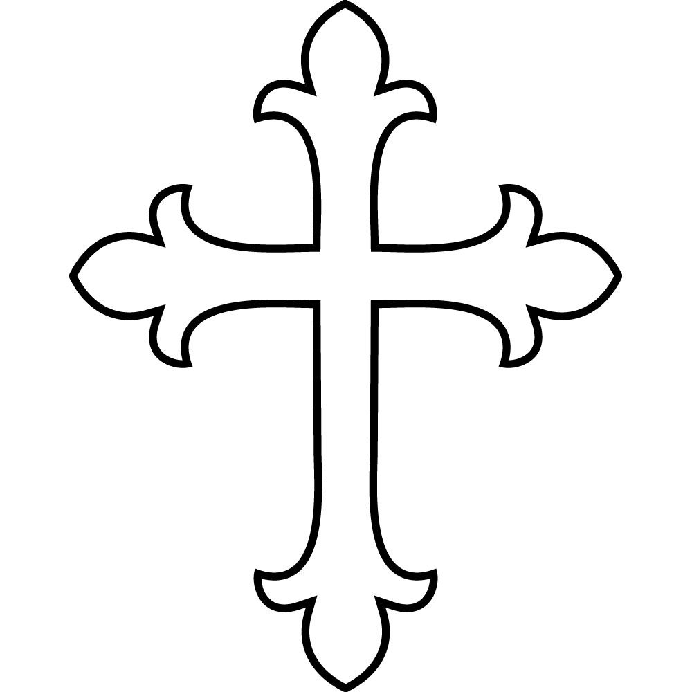 Cross clipart black and white free clipart images