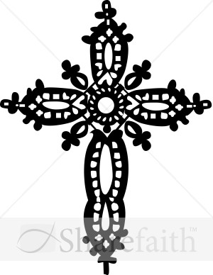 Decorative cross clipart