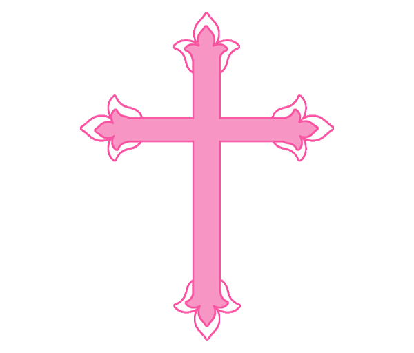 Pink cross clipart