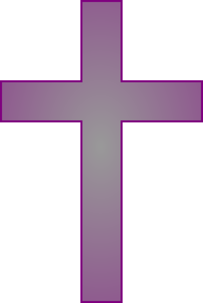 Purple cross clipart.