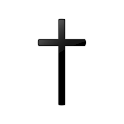 Simple black cross.