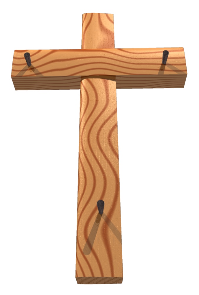Wood cross clipart.