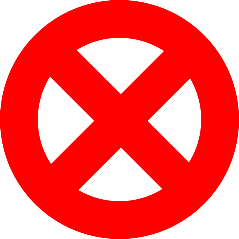 cross out clipart prohibited
