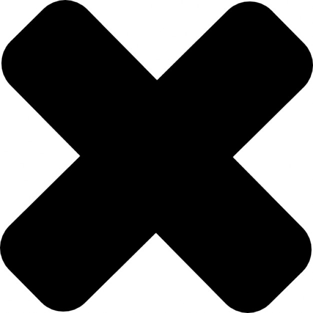 Cross mark icon.