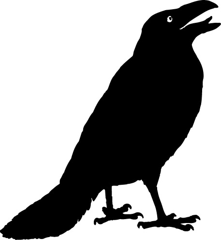 crow clipart black