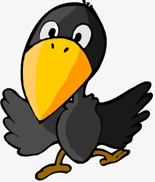 Cute Cartoon Raven