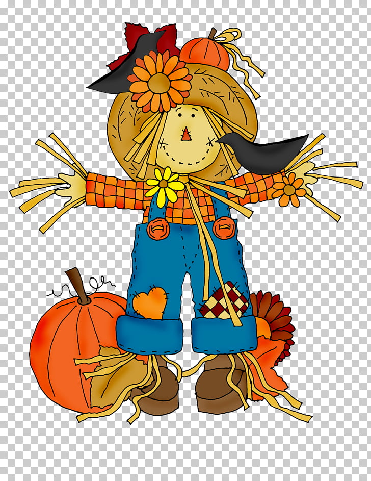 Scarecrow , crow PNG clipart